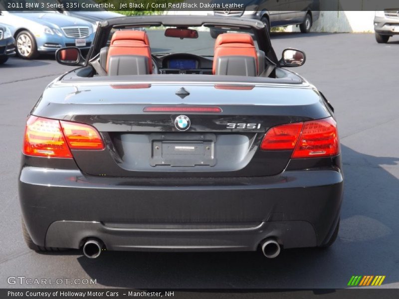 Jet Black / Coral Red/Black Dakota Leather 2011 BMW 3 Series 335i Convertible