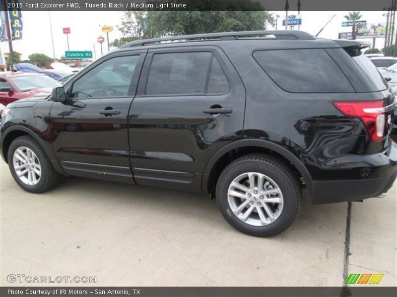 Tuxedo Black / Medium Light Stone 2015 Ford Explorer FWD