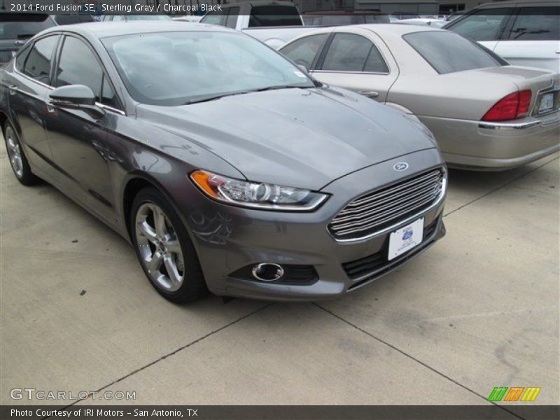 Sterling Gray / Charcoal Black 2014 Ford Fusion SE