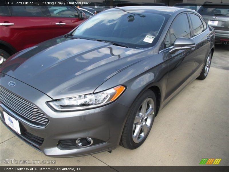 Sterling Gray / Charcoal Black 2014 Ford Fusion SE