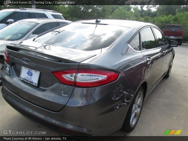 Sterling Gray / Charcoal Black 2014 Ford Fusion SE