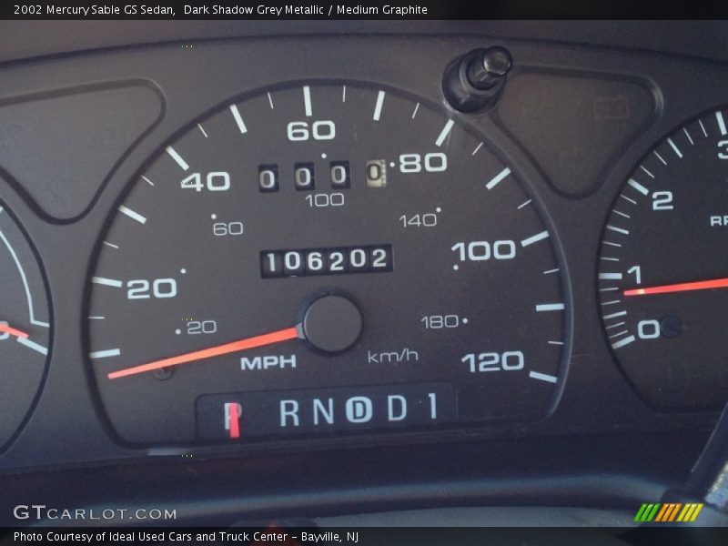 Dark Shadow Grey Metallic / Medium Graphite 2002 Mercury Sable GS Sedan