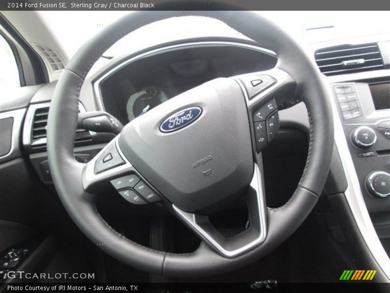 Sterling Gray / Charcoal Black 2014 Ford Fusion SE
