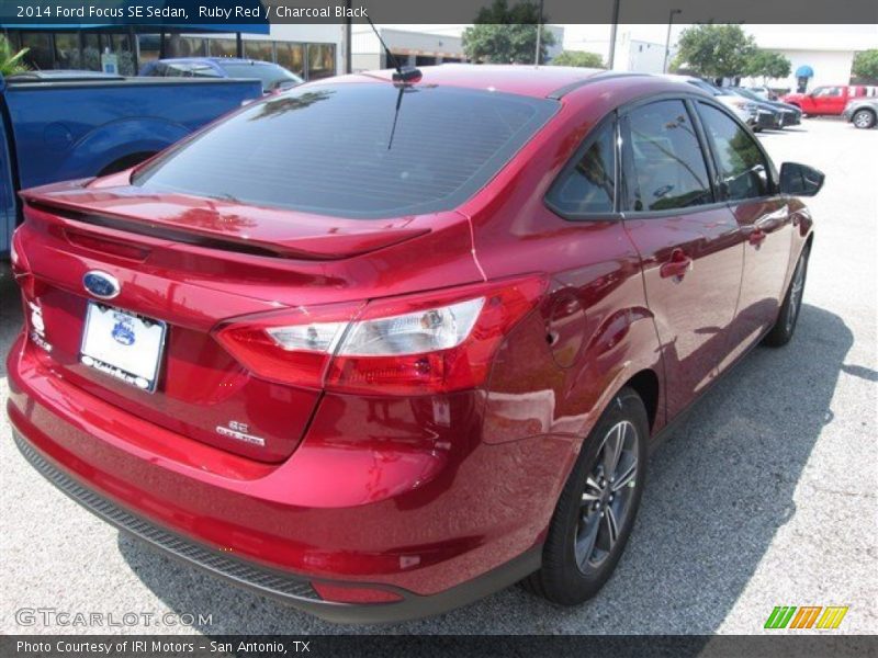 Ruby Red / Charcoal Black 2014 Ford Focus SE Sedan