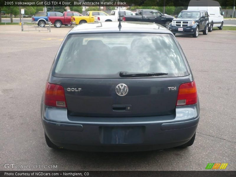 Blue Anthracite Metallic / Black 2005 Volkswagen Golf GLS TDI 4 Door