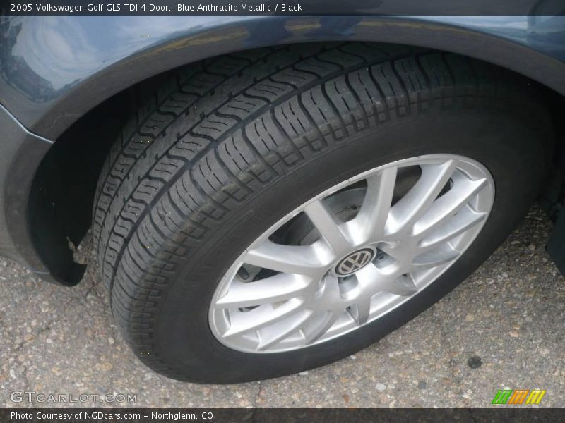 Blue Anthracite Metallic / Black 2005 Volkswagen Golf GLS TDI 4 Door