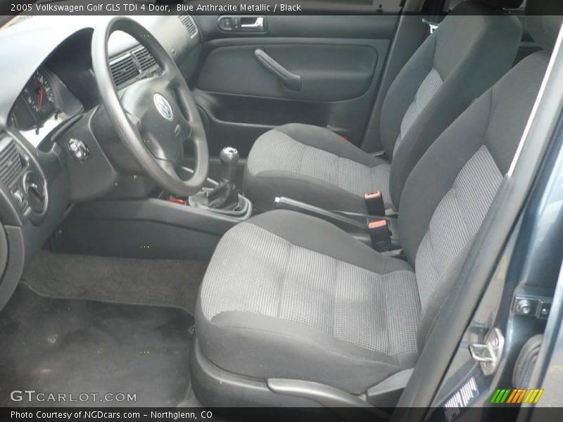 Blue Anthracite Metallic / Black 2005 Volkswagen Golf GLS TDI 4 Door