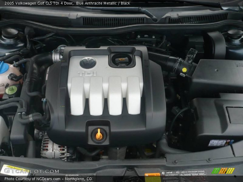 Blue Anthracite Metallic / Black 2005 Volkswagen Golf GLS TDI 4 Door