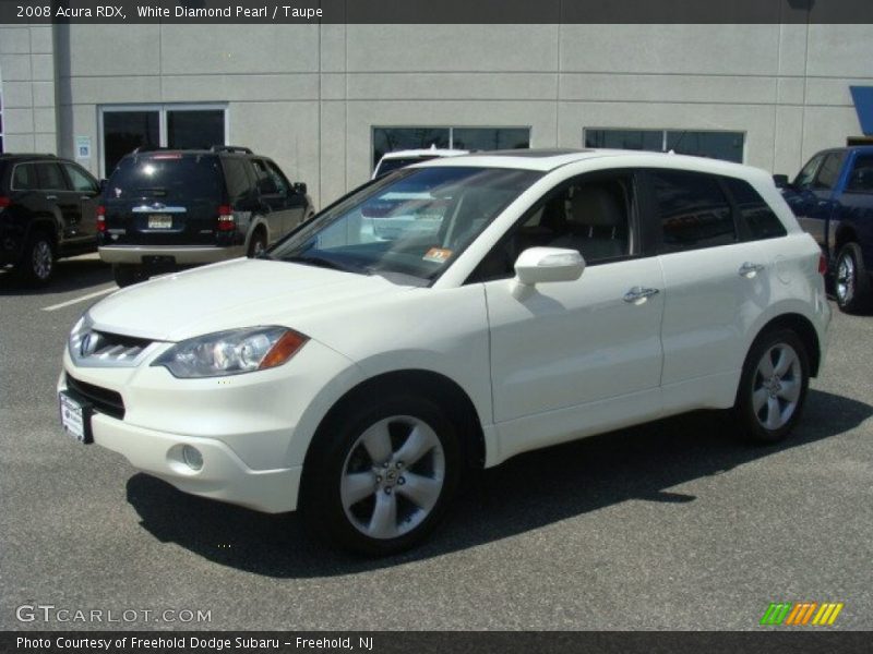 White Diamond Pearl / Taupe 2008 Acura RDX