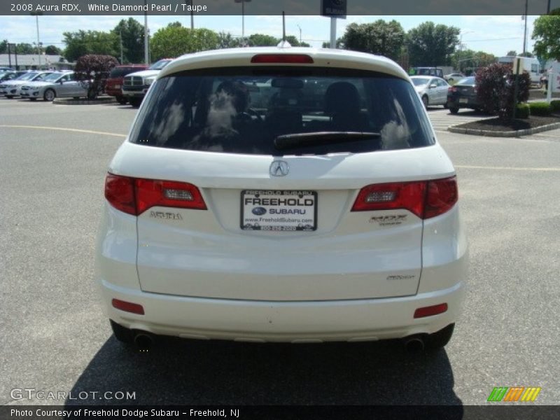 White Diamond Pearl / Taupe 2008 Acura RDX