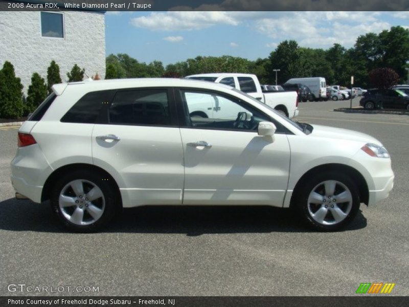 White Diamond Pearl / Taupe 2008 Acura RDX