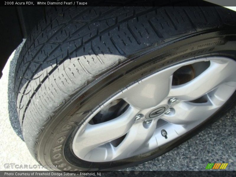 White Diamond Pearl / Taupe 2008 Acura RDX