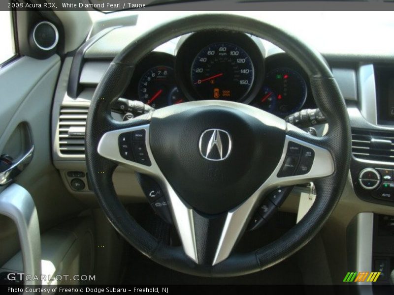 White Diamond Pearl / Taupe 2008 Acura RDX