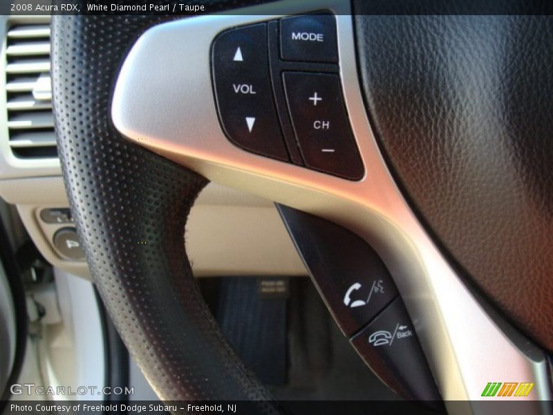 White Diamond Pearl / Taupe 2008 Acura RDX