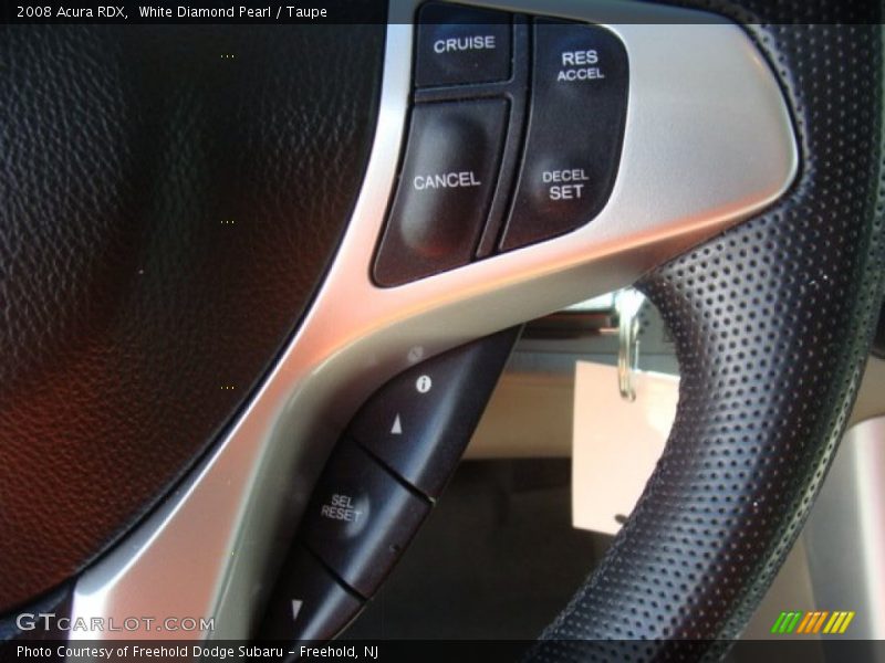White Diamond Pearl / Taupe 2008 Acura RDX