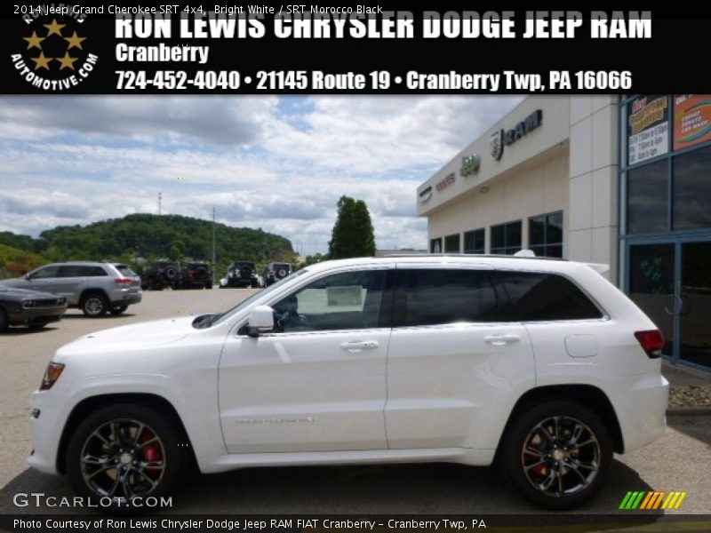 Bright White / SRT Morocco Black 2014 Jeep Grand Cherokee SRT 4x4