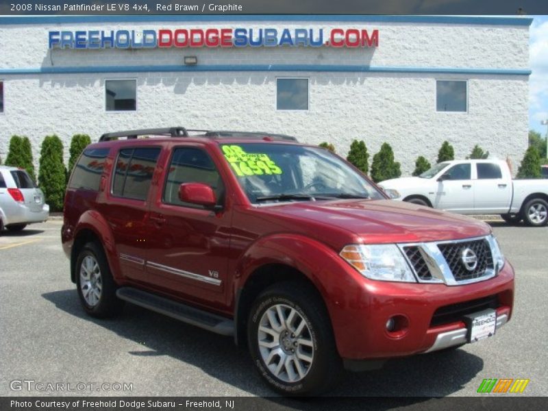 Red Brawn / Graphite 2008 Nissan Pathfinder LE V8 4x4
