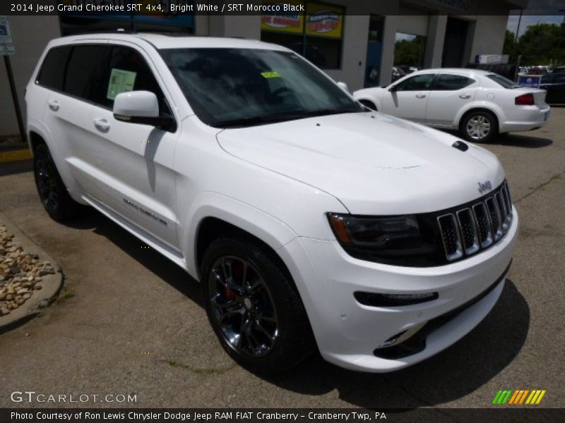 Bright White / SRT Morocco Black 2014 Jeep Grand Cherokee SRT 4x4