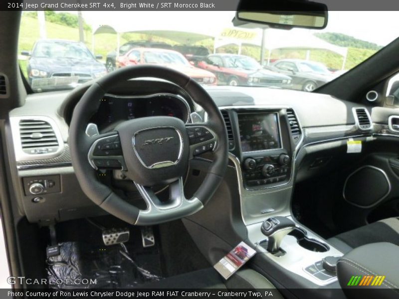 Bright White / SRT Morocco Black 2014 Jeep Grand Cherokee SRT 4x4
