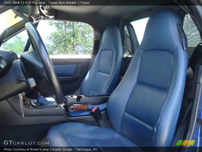 Front Seat of 2001 Z3 3.0i Roadster