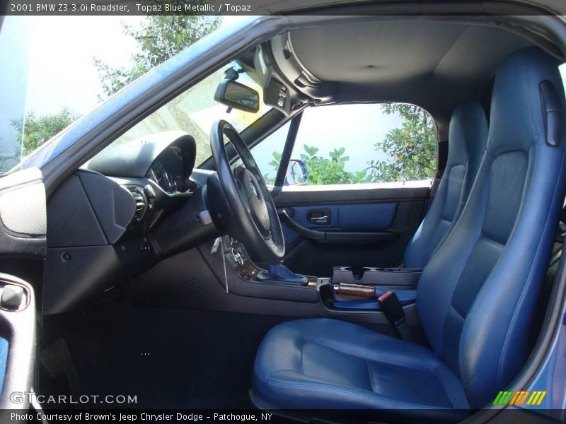 Front Seat of 2001 Z3 3.0i Roadster
