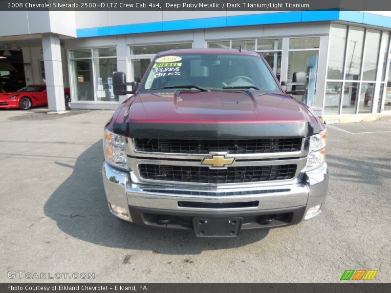Deep Ruby Metallic / Dark Titanium/Light Titanium 2008 Chevrolet Silverado 2500HD LTZ Crew Cab 4x4