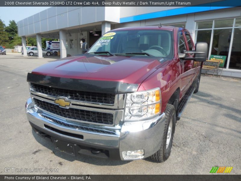 Deep Ruby Metallic / Dark Titanium/Light Titanium 2008 Chevrolet Silverado 2500HD LTZ Crew Cab 4x4