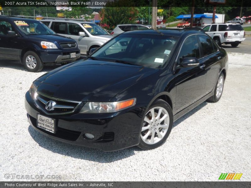 Nighthawk Black Pearl / Ebony 2007 Acura TSX Sedan