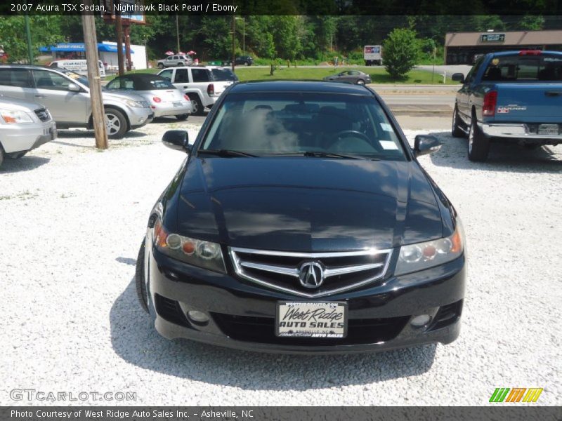 Nighthawk Black Pearl / Ebony 2007 Acura TSX Sedan