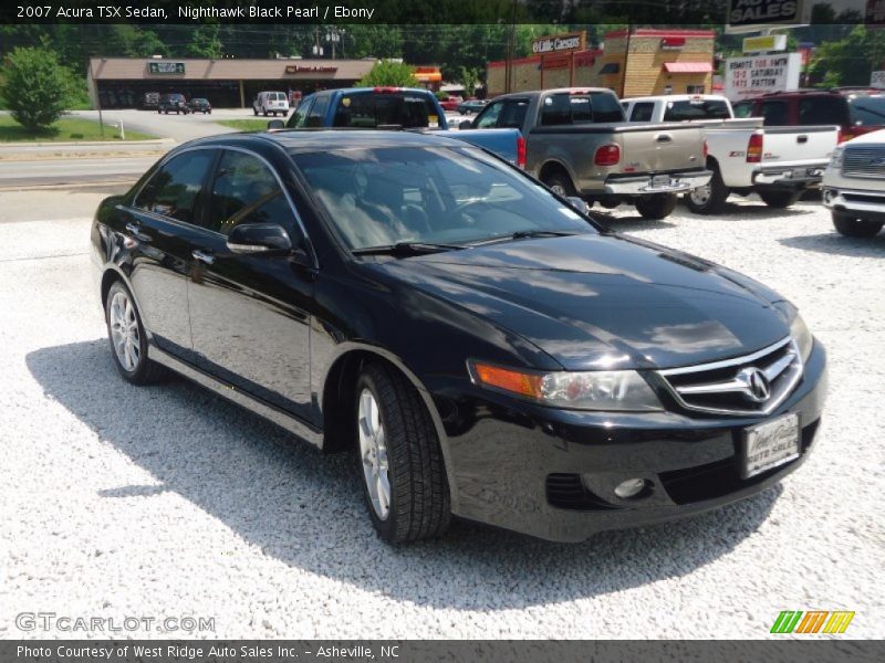 Nighthawk Black Pearl / Ebony 2007 Acura TSX Sedan