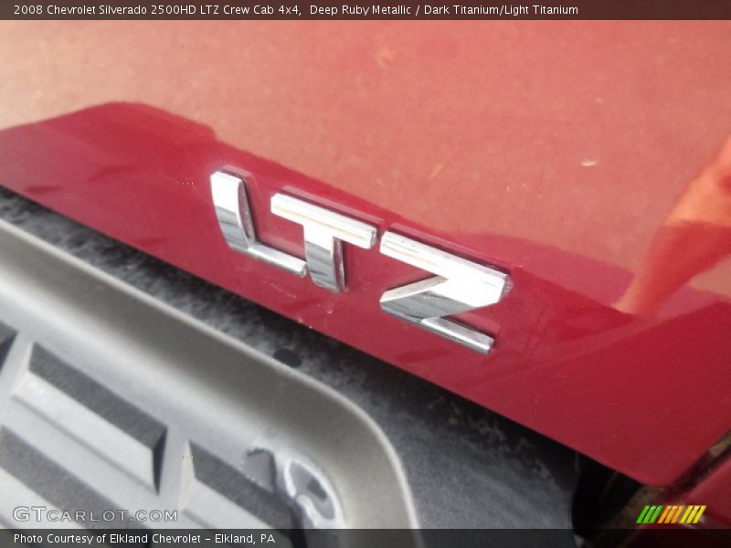 Deep Ruby Metallic / Dark Titanium/Light Titanium 2008 Chevrolet Silverado 2500HD LTZ Crew Cab 4x4