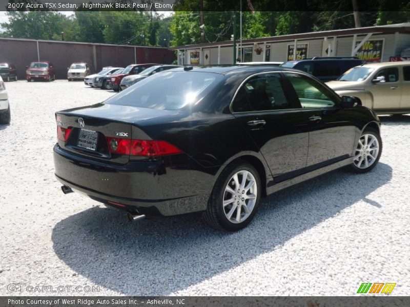 Nighthawk Black Pearl / Ebony 2007 Acura TSX Sedan