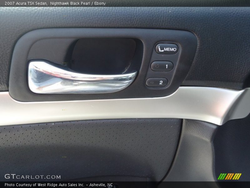 Nighthawk Black Pearl / Ebony 2007 Acura TSX Sedan