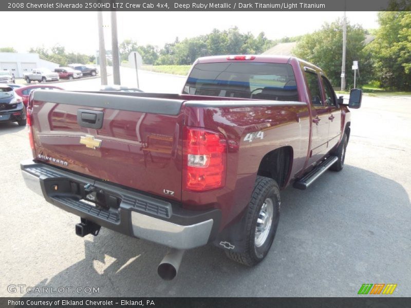 Deep Ruby Metallic / Dark Titanium/Light Titanium 2008 Chevrolet Silverado 2500HD LTZ Crew Cab 4x4