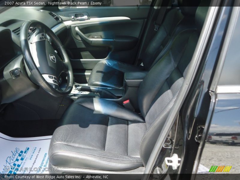 Nighthawk Black Pearl / Ebony 2007 Acura TSX Sedan