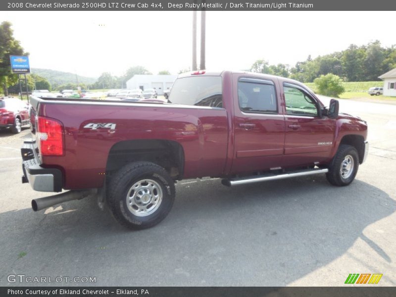 Deep Ruby Metallic / Dark Titanium/Light Titanium 2008 Chevrolet Silverado 2500HD LTZ Crew Cab 4x4