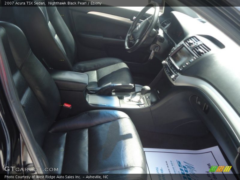Nighthawk Black Pearl / Ebony 2007 Acura TSX Sedan