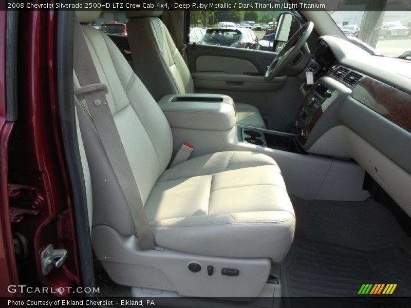 Deep Ruby Metallic / Dark Titanium/Light Titanium 2008 Chevrolet Silverado 2500HD LTZ Crew Cab 4x4