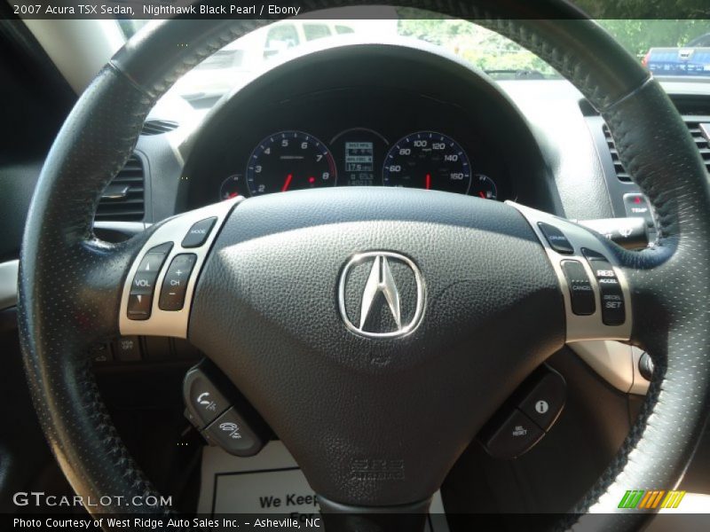 Nighthawk Black Pearl / Ebony 2007 Acura TSX Sedan