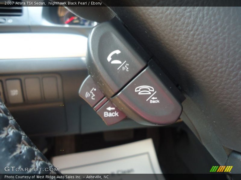 Nighthawk Black Pearl / Ebony 2007 Acura TSX Sedan