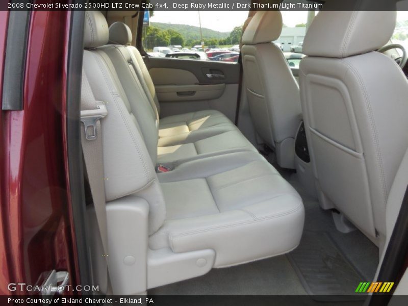 Deep Ruby Metallic / Dark Titanium/Light Titanium 2008 Chevrolet Silverado 2500HD LTZ Crew Cab 4x4