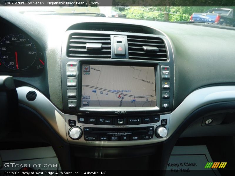 Nighthawk Black Pearl / Ebony 2007 Acura TSX Sedan