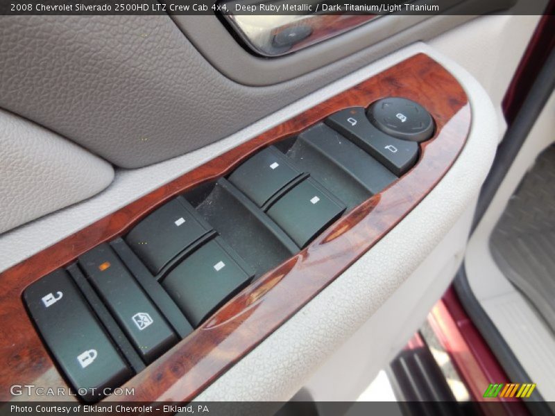 Deep Ruby Metallic / Dark Titanium/Light Titanium 2008 Chevrolet Silverado 2500HD LTZ Crew Cab 4x4