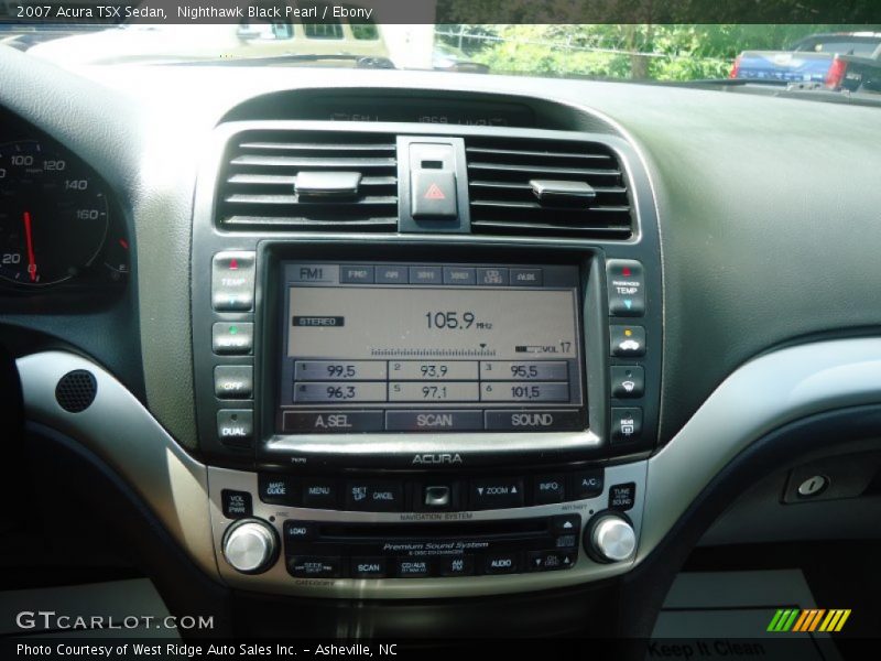 Nighthawk Black Pearl / Ebony 2007 Acura TSX Sedan