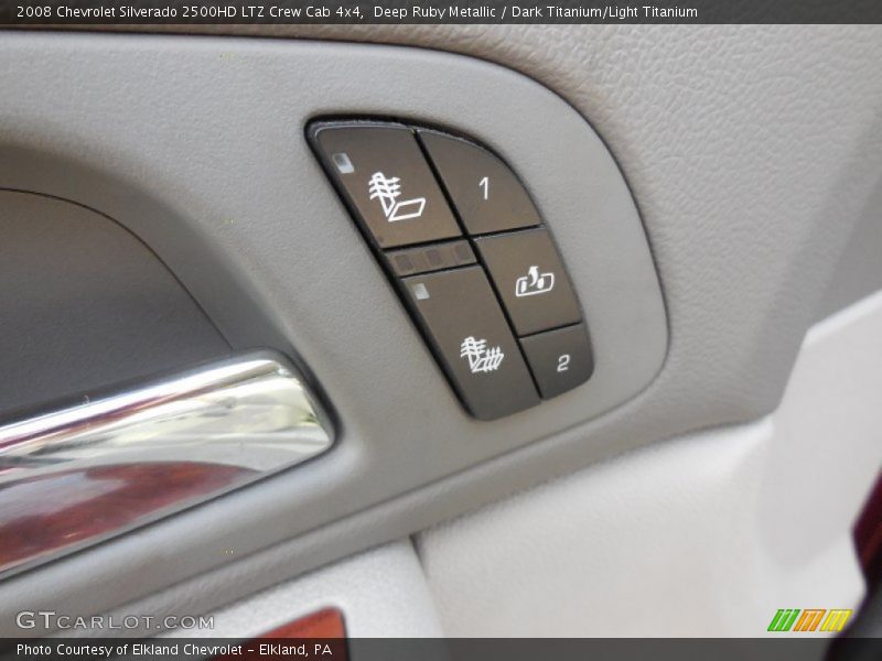 Deep Ruby Metallic / Dark Titanium/Light Titanium 2008 Chevrolet Silverado 2500HD LTZ Crew Cab 4x4