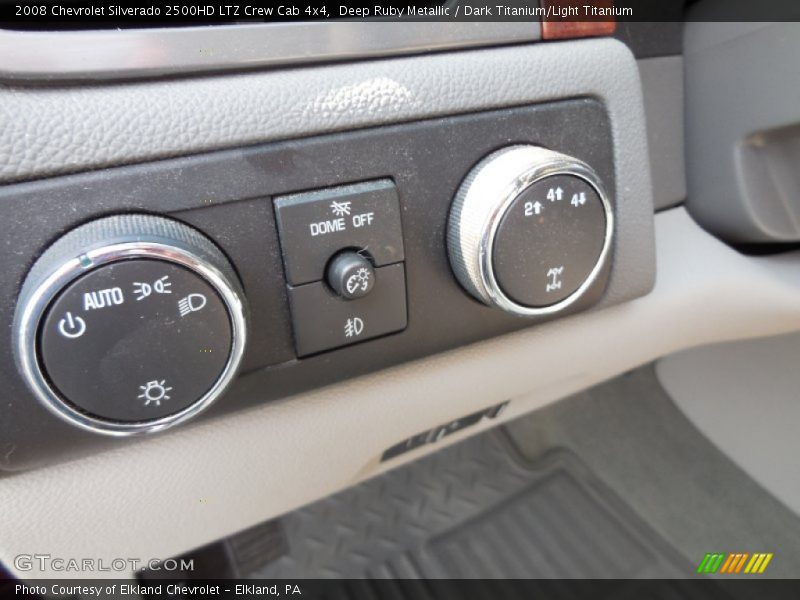 Deep Ruby Metallic / Dark Titanium/Light Titanium 2008 Chevrolet Silverado 2500HD LTZ Crew Cab 4x4