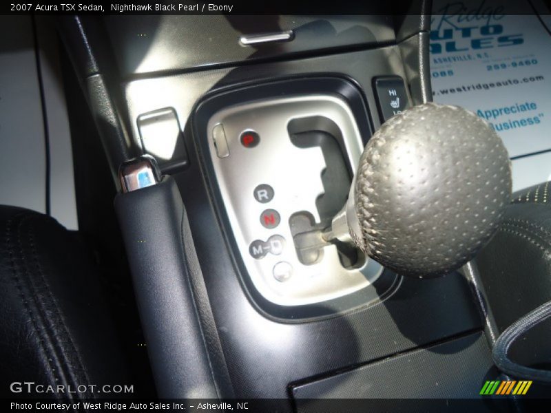 Nighthawk Black Pearl / Ebony 2007 Acura TSX Sedan