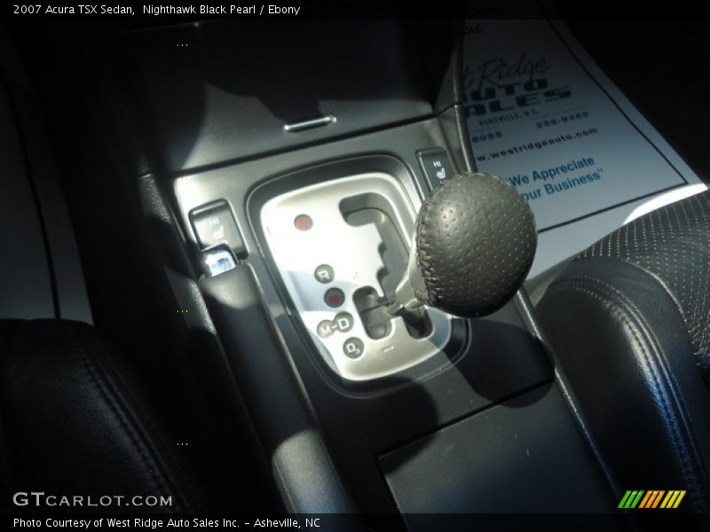 Nighthawk Black Pearl / Ebony 2007 Acura TSX Sedan