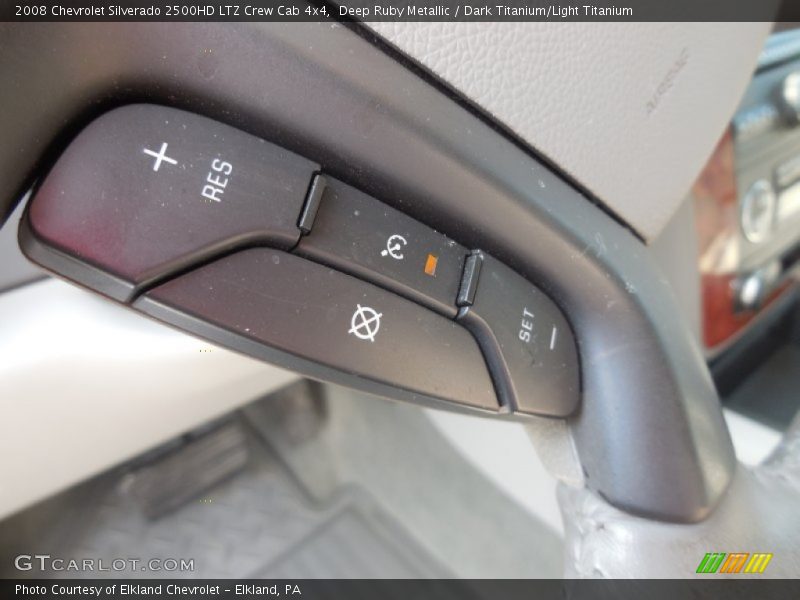 Deep Ruby Metallic / Dark Titanium/Light Titanium 2008 Chevrolet Silverado 2500HD LTZ Crew Cab 4x4