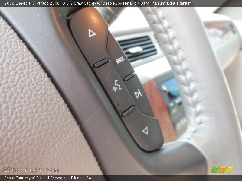 Deep Ruby Metallic / Dark Titanium/Light Titanium 2008 Chevrolet Silverado 2500HD LTZ Crew Cab 4x4